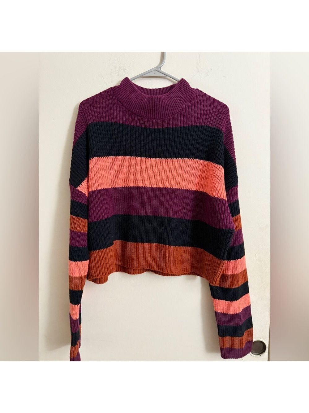 Express Cropped Knit Chunky Sweater Size XL NWOT